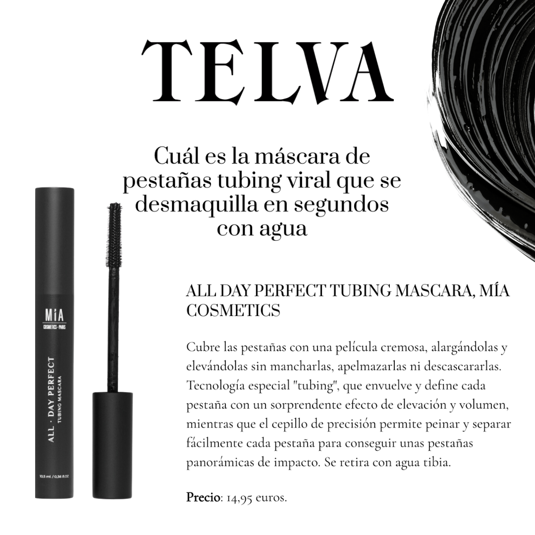 All Day Perfect Tubing Mascara de Larga Duración, se elimina con Agua Tibia