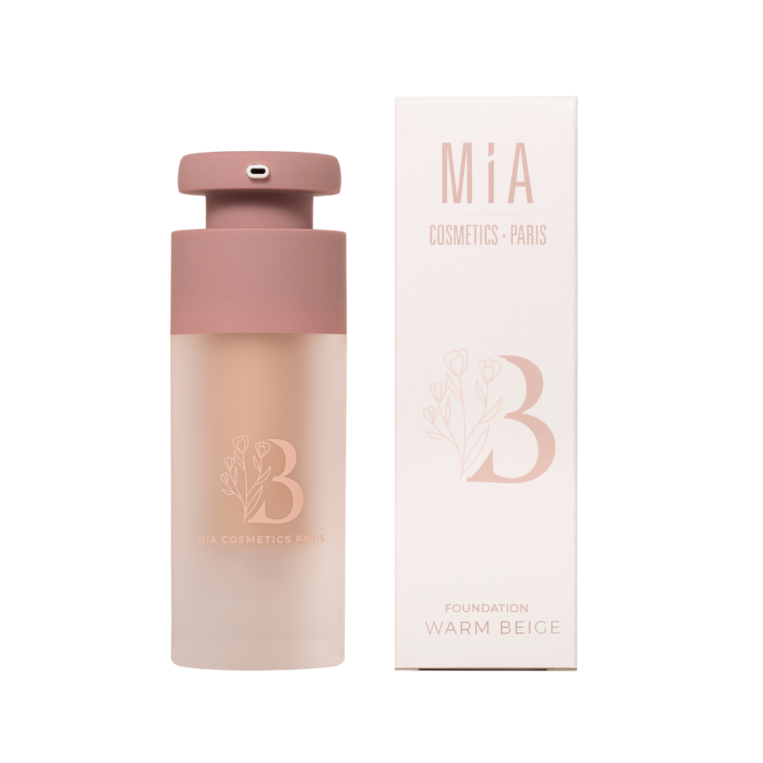 Warm Beige Foundation - Base de maquillaje para Pieles Sensibles con SPF15