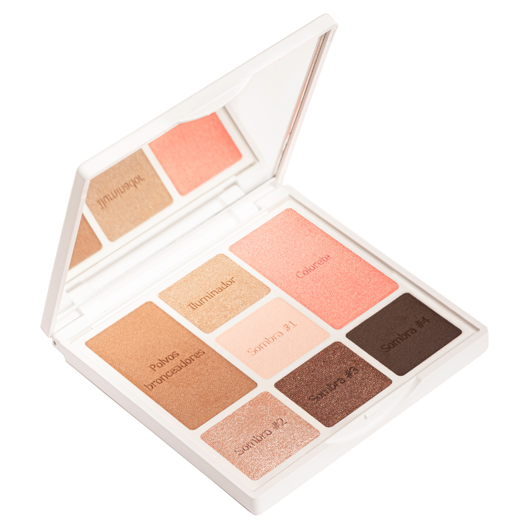 Paleta de Maquillaje ATDP Todo en Uno para Rostro y Ojos by Cristina Mitre