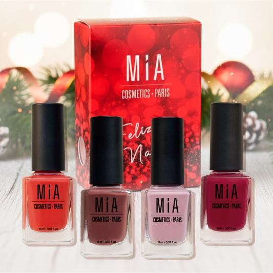 Pack 4 Esmaltes Navidad - 2 - Orange Clay, Mahogany, Rose Smoke, Carmine